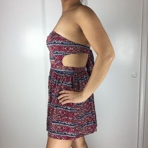 Forever 21 red bandeau dress